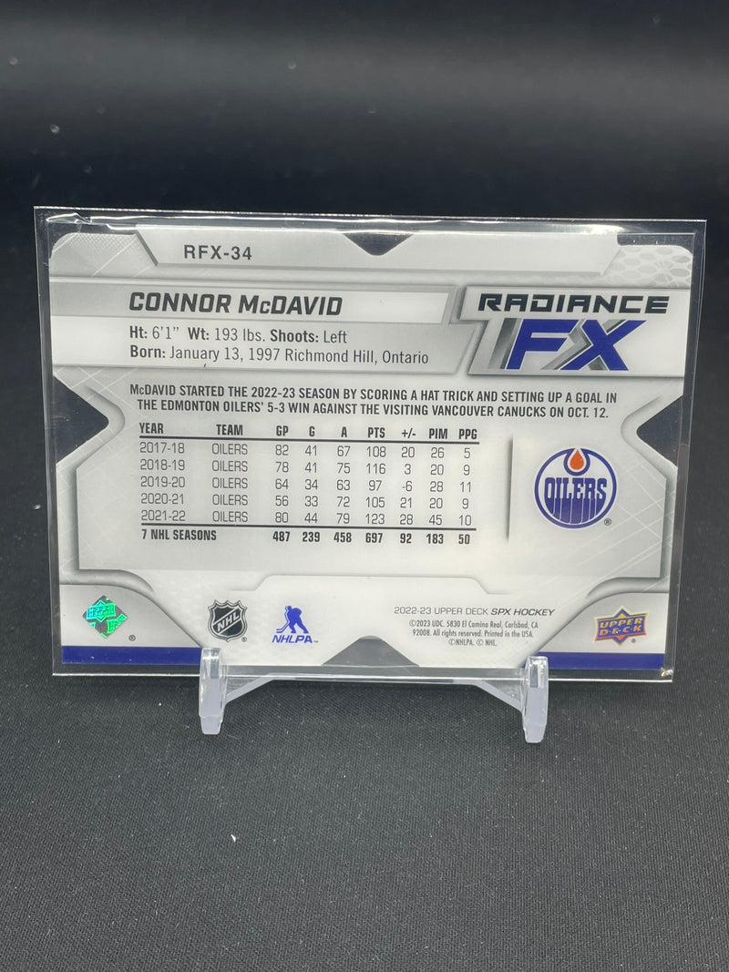2022 UPPER DECK SPX - RADIANCE FX - C. MCDAVID - #RFX-34 - #'D/399