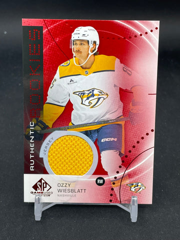 2025 UPPER DECK SP GAME USED - RED JERSEY - AUTHENTIC ROOKIES - O. WIESBLATT - #AR-OW - RELIC - RC