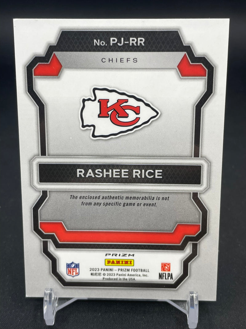 2023 PANINI PRIZM - GREEN PULSAR - PREMIER JERSEYS - R. RICE -