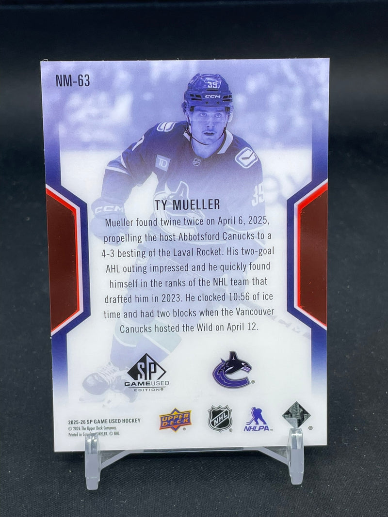 2025 UPPER DECK SP GAME USED - NHL MASTERS - T. MUELLER - #NM-63 - #'D/299