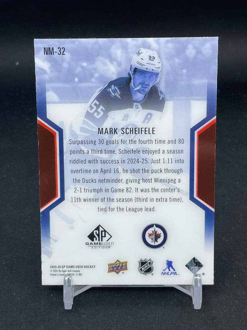 2025 UPPER DECK SP GAME USED - NHL MASTERS - M/ SCHEIFELE - #NM-32 - #'D/299