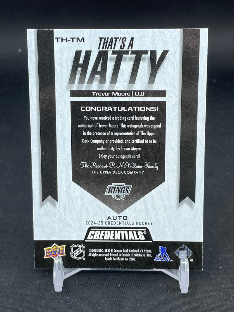 2024 UPPER DECK CREDENTIALS - THAT'S A HATTY - T. MOORE -