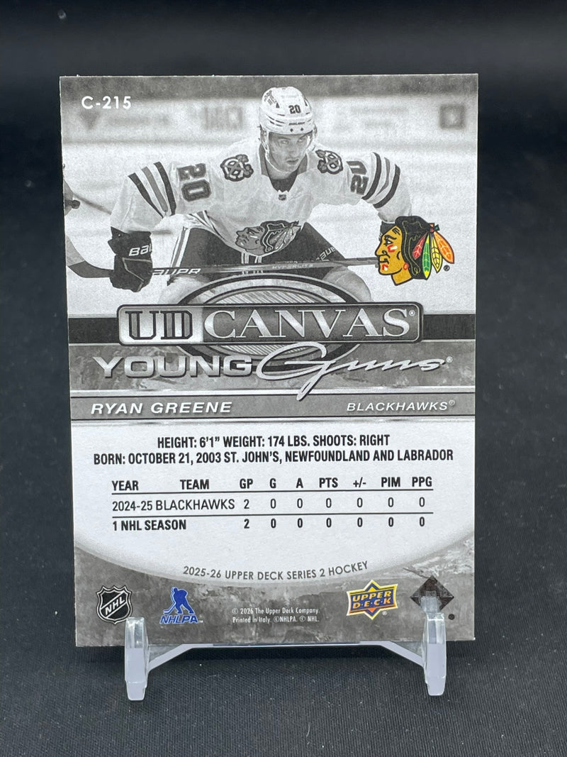 2025 UPPER DECK SERIES TWO - B/W - UD CANVAS - YOUNG GUNS - R. GREENE -