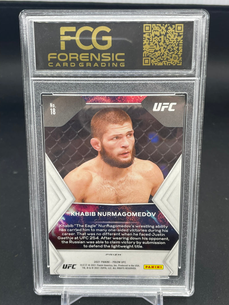 2021 PANINI PRIZM UFC - FIREWORKS - GREEN PRIZM - K. NURMAGOMEDOV -