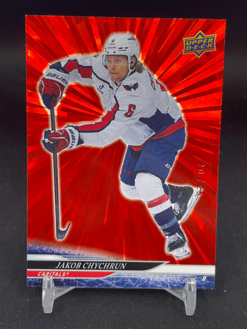 2024 UPPER DECK EXTENDED SERIES - RED OUTBURST - J. CHYCHRUN - #645 - #'D/25