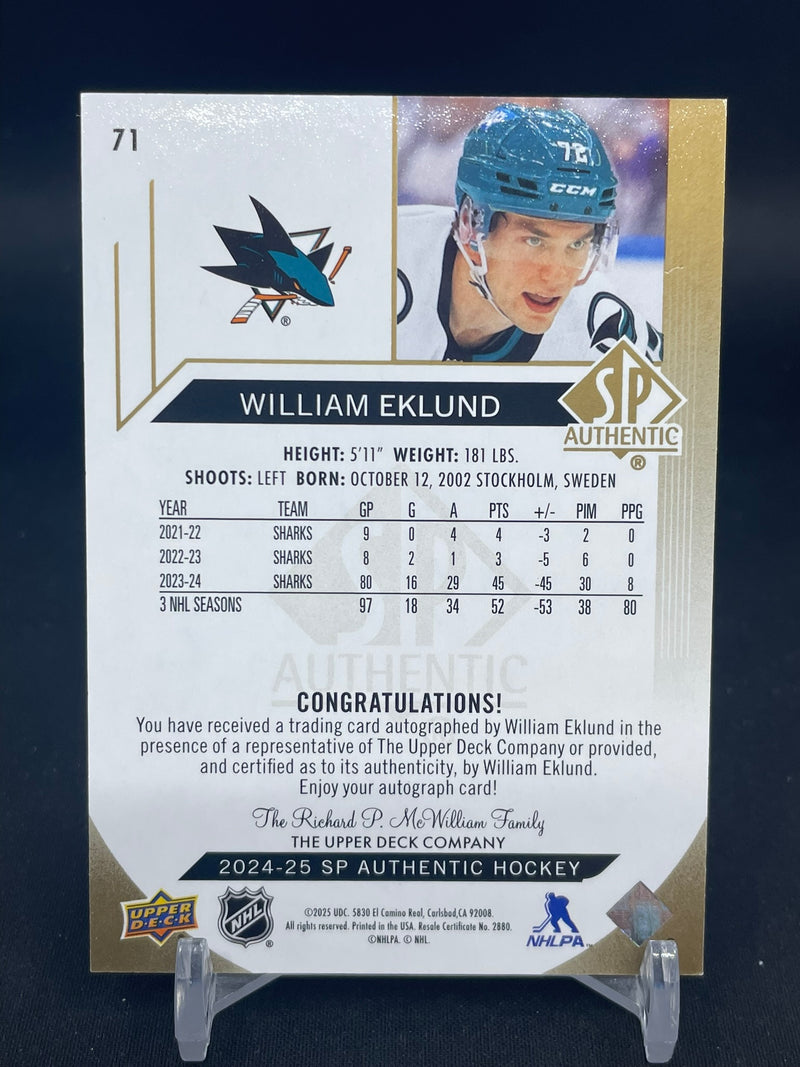 2024 UPPER DECK SP AUTHENTIC - LIMITED - W. EKLUND -