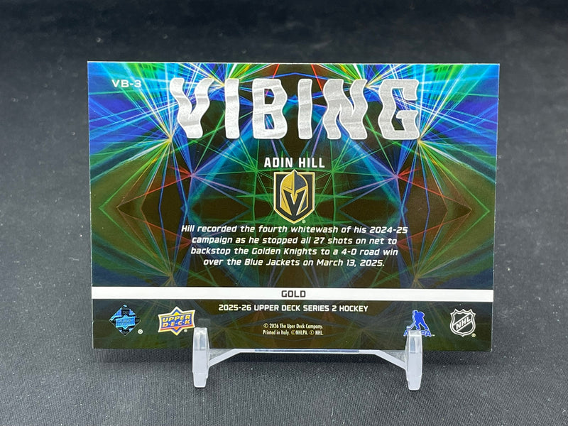 2025 UPPER DECK SERIES TWO - GOLD - VIBING - A. HILL - #VB-3 - #'D/25