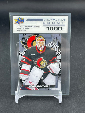 2025 UPPER DECK SERIES TWO - POPULATION COUNT 1000 - L. ULLMARK - #PC-52 - #'D/1000