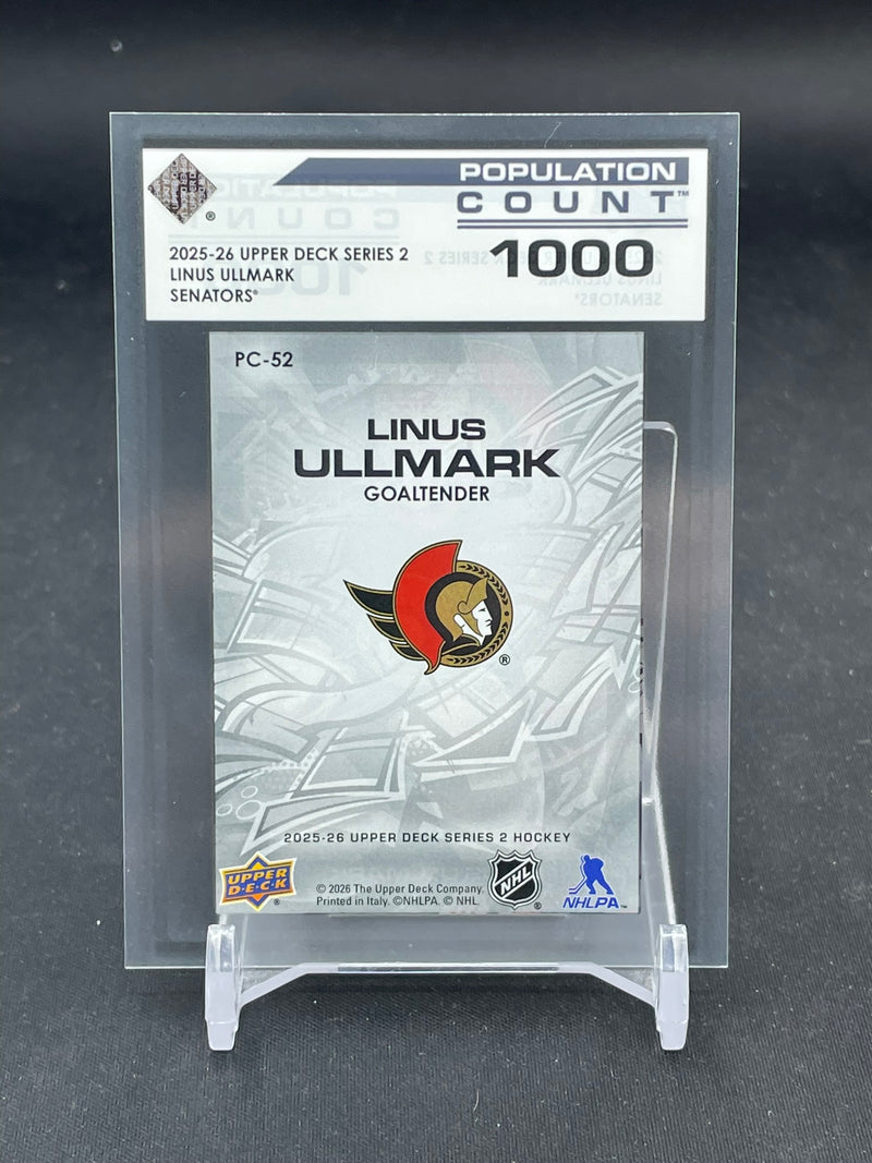 2025 UPPER DECK SERIES TWO - POPULATION COUNT 1000 - L. ULLMARK - #PC-52 - #'D/1000