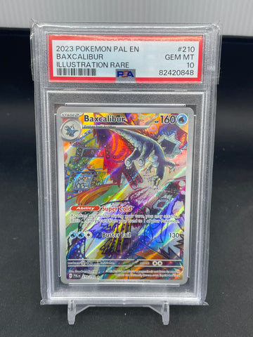 POKEMON - PALDEA EVOLVED - BAXCALIBUR - ILLUSTRATION RARE - #210 - PSA 10