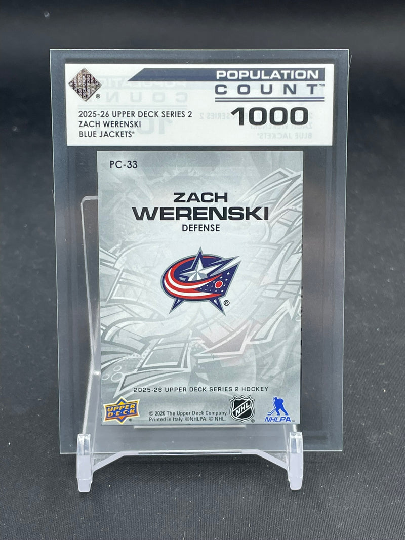 2025 UPPER DECK SERIES TWO - POPULATION COUNT 1000 - Z. WERENSKI - #PC-33 - #'D/1000