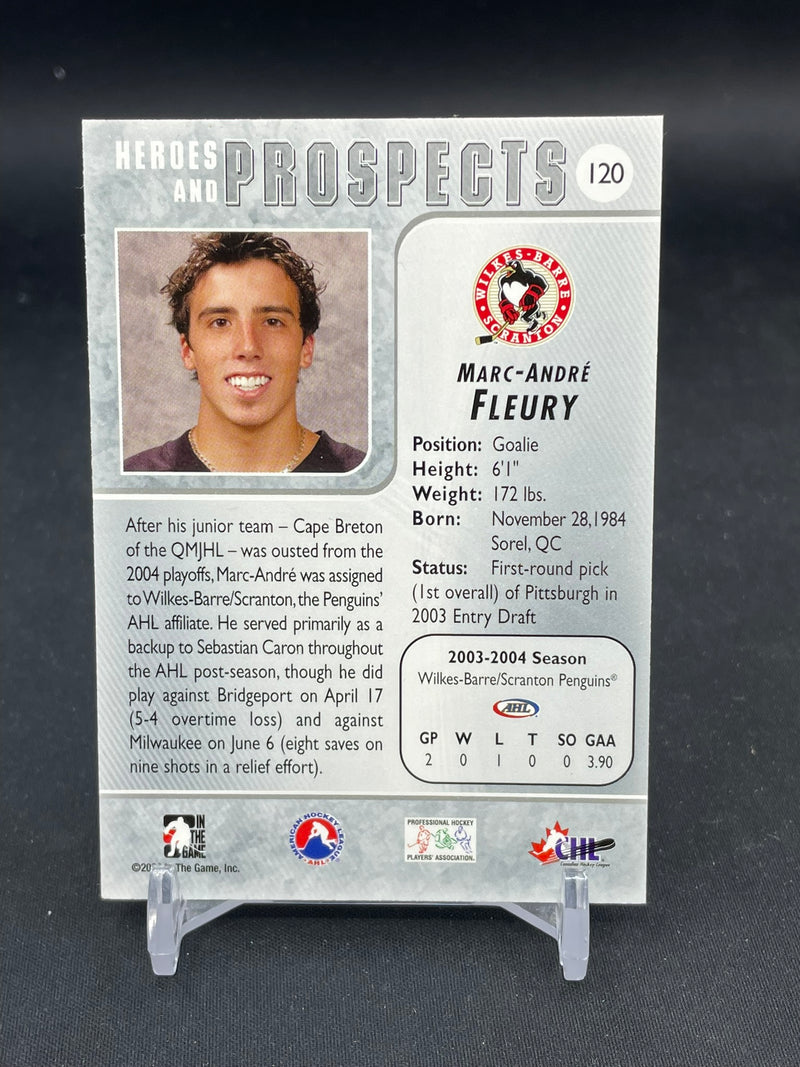 2004 IN THE GAME HEROES AND PROSPECTS - M. FLEURY -