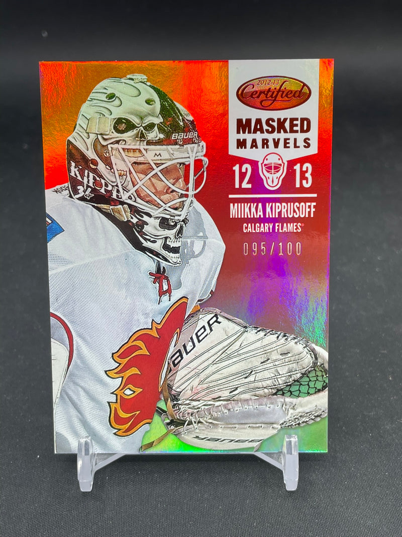 2012 PANINI CERTIFIED - RED - MASKED MARVELS - M. KIPRUSOFF - #113 - #'D/100