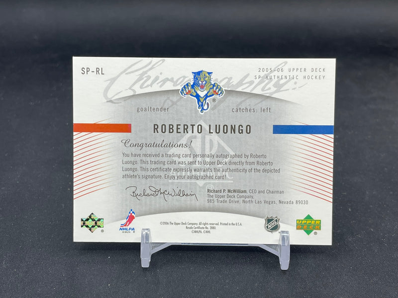 2005 UPPER DECK SP AUTHENTIC - SP CHIROGRAPHY - R. LUONGO - #SP-RL - #'D/50 - AUTOGRAPH