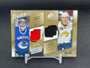 2008 UPPER DECK SP GAME USED - GOLD - DUOS - R. LUONGO / S. BERNIER - #AF2-LB - #'D/25 - DUAL RELIC