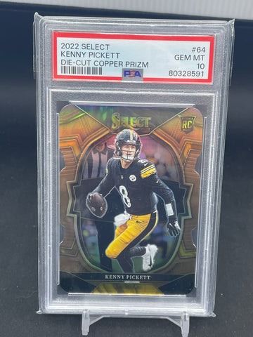 2022 PANINI SELECT - DIE-CUT COPPER PRIZM - K. PICKETT - #64 - #'D/149 - PSA 10 - RC