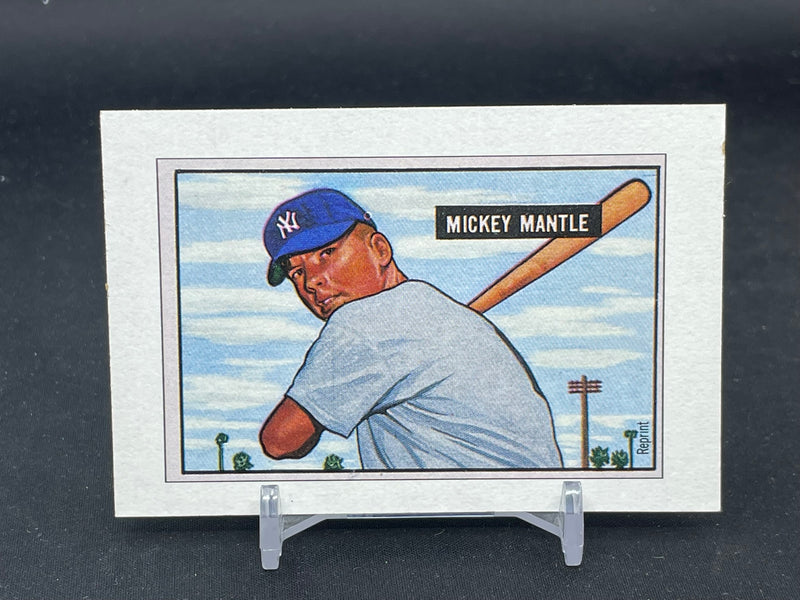 1989 BOWMAN REPRINT - 1951 SWEEPSTAKES REPRINT - M. MANTLE