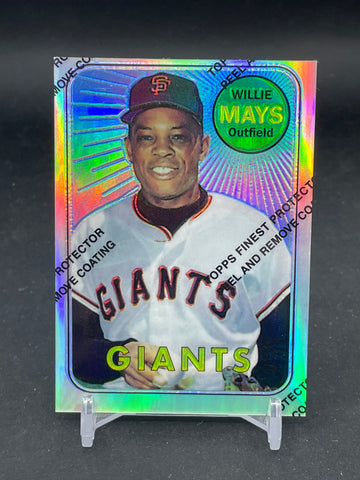 1996 TOPPS CHROME - COMMEMORATIVE SET - REFRACTOR - W. MAYS - #190