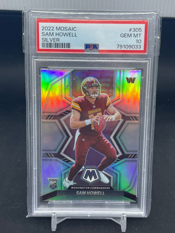 2022 PANINI MOSAIC - SILVER PRIZM - S. HOWELL - #305 - PSA 10 - RC