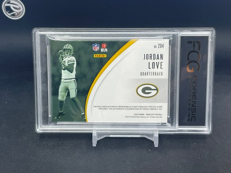 2020 PANINI ABSOLUTE - ROOKIE PREMIERE MATERIAL AUTO - J. LOVE - #204 - #'D/199 - TRIPLE RELIC - AUTOGRAPH - FCG 9 - RC