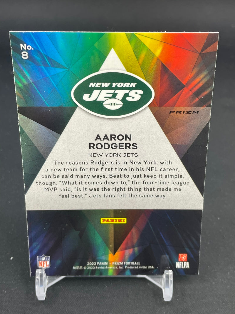 2023 PANINI PRIZM - GREEN CRACKED ICE - PRIZMATIC - A. RODGERS -