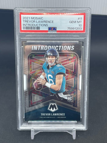 2021 PANINI MOSAIC - INTRODUCTIONS - T. LAWRENCE - #I1 - PSA 10 - RC