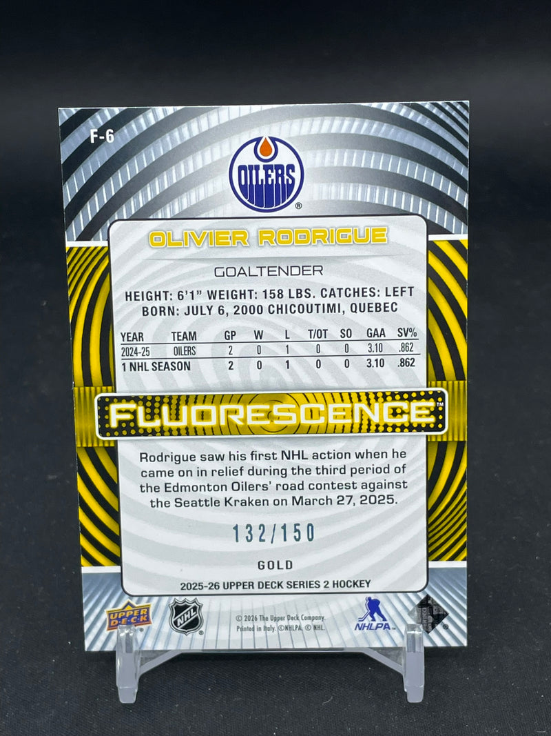 2025 UPPER DECK SERIES TWO - GOLD - FLUORESCENCE - O. RODRIGUE - #F-6 - #'D/150