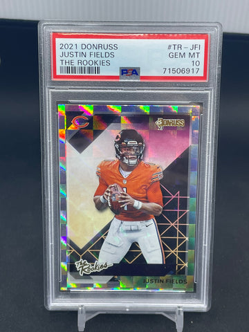 2021 PANINI DONRUSS - THE ROOKIES - J. FIELDS - #TR-JFI - PSA 10 - RC