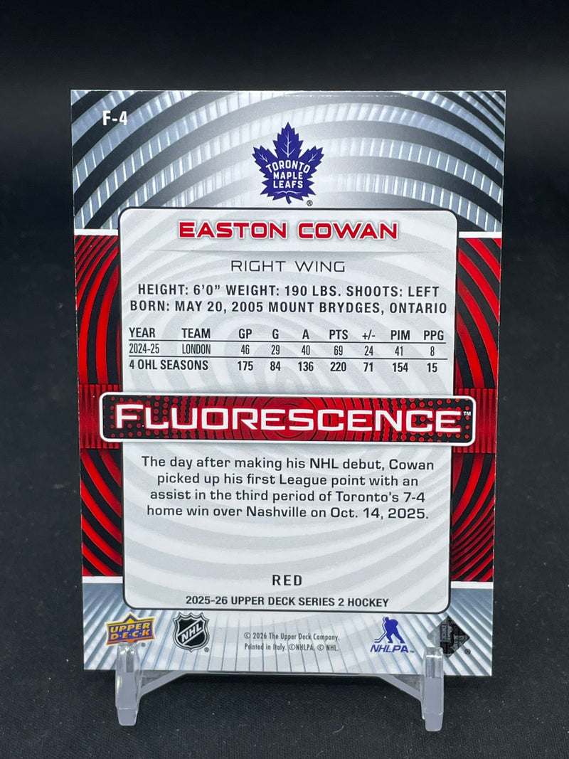 2025 UPPER DECK SERIES TWO - RED - FLUORESCENCE - E. COWAN -