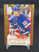 2015 UPPER DECK MASTERPIECES - RED FRAMED CLOTH - W. GRETZKY - #55 - #'D/30 - AUTOGRAPH