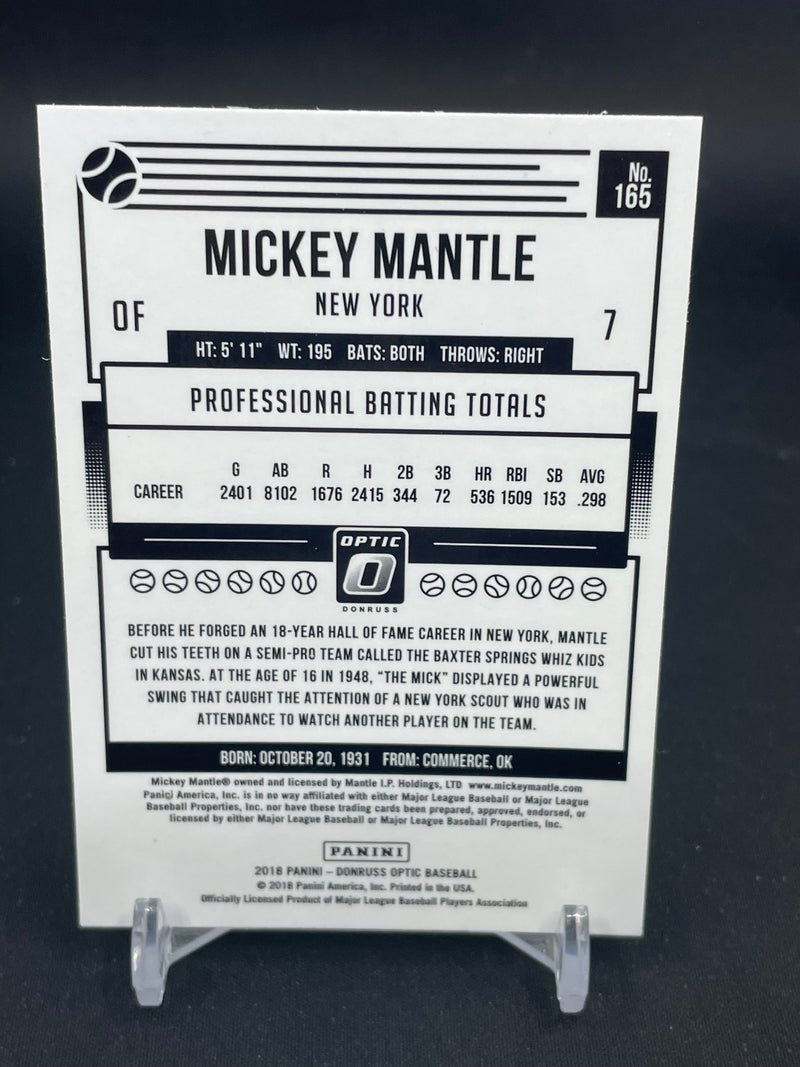 2018 PANINI DONRUSS OPTIC - M. MANTLE "THE MICK" -