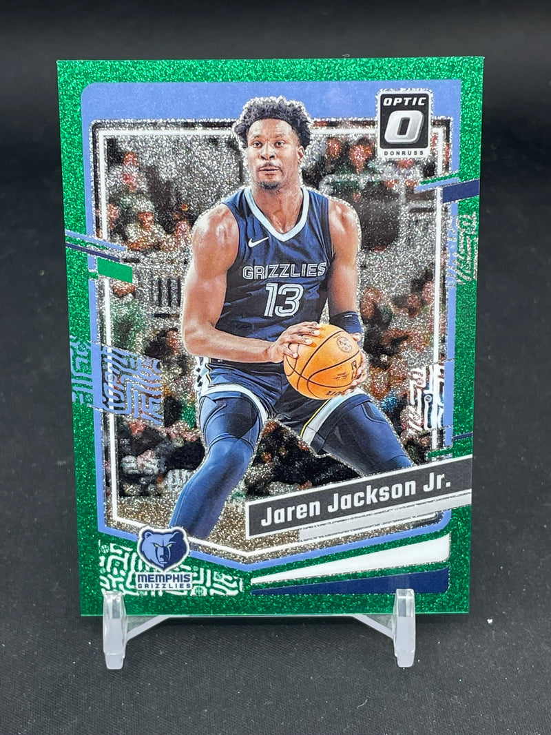 2023 PANINI DONRUSS OPTIC - GREEN GLITTER PRIZM - J. JACKSON JR. - #181 - #'D/77