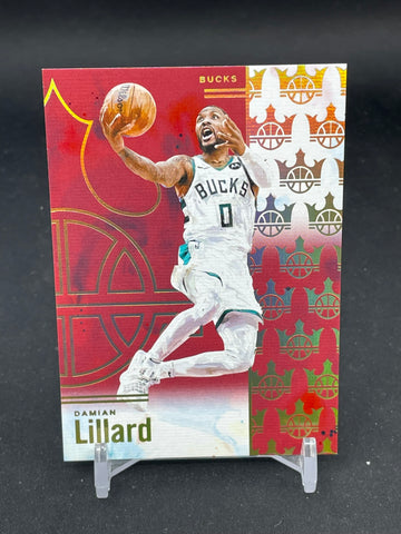 2024 PANINI COURT KINGS - BURGUNDY - D. LILLARD - #92 - #'D/125