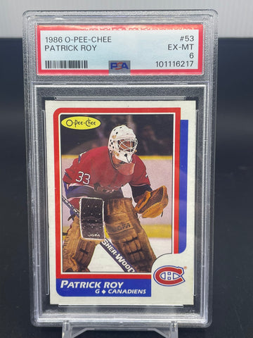 1986 O-PEE-CHEE - P. ROY - #53 - PSA 6 - RC