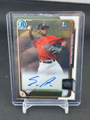 2015 TOPPS BOWMAN CHROME - 1ST BOWMAN - AUTOGRAPH - S. ALCANTARA -