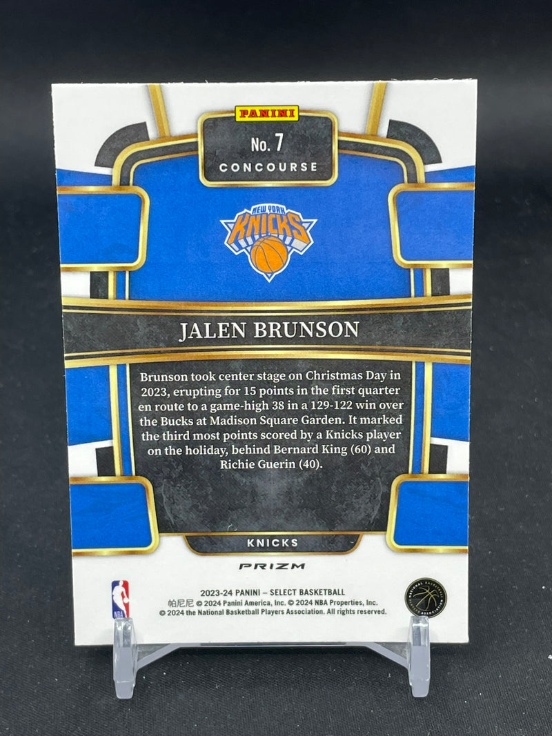2023 PANINI SELECT - GREEN ICE - J. BRUNSON -