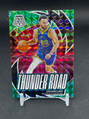 2023 PANINI MOSAIC - GREEN MOSAIC PRIZM - THUNDER ROAD - S. CURRY -