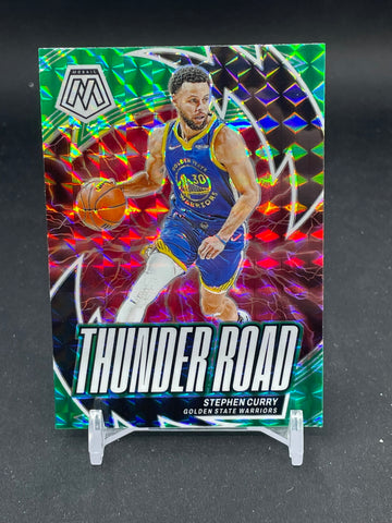 2023 PANINI MOSAIC - GREEN MOSAIC PRIZM - THUNDER ROAD - S. CURRY - #13