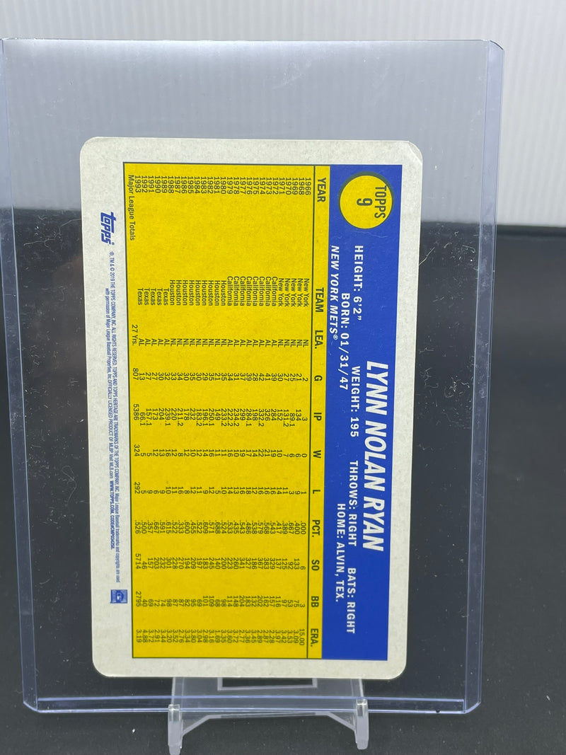 2019 TOPPS HERITAGE - BOX TOPPER - N. RYAN -