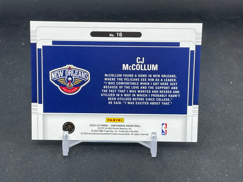 2022 PANINI CONTENDERS - SUITE SHOTS - C. MCCOLLUM -
