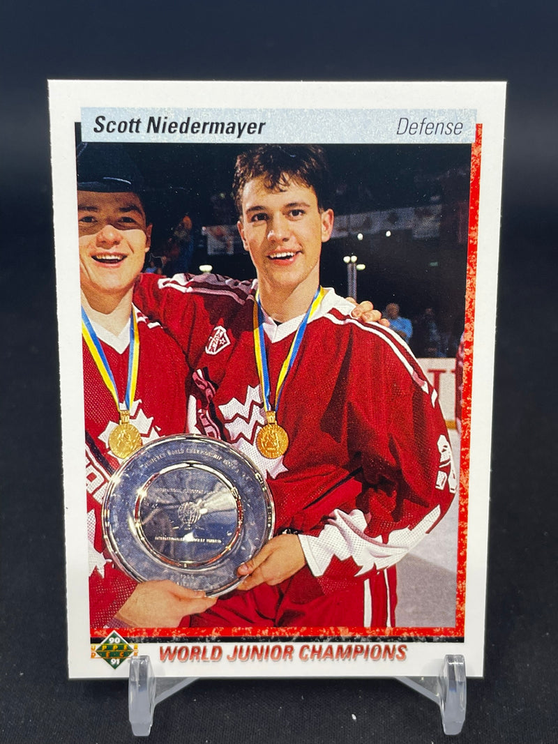 1991 UPPER DECK - WORLD JUNIOR CHAMPIONS - S. NIEDERMAYER -