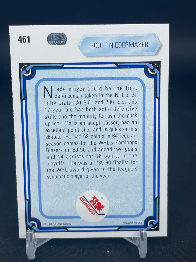 1991 UPPER DECK - WORLD JUNIOR CHAMPIONS - S. NIEDERMAYER -
