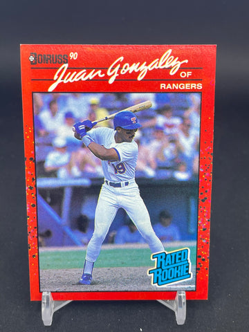 1990 DONRUSS - RATED ROOKIE - J. GONZALEZ - #33 - RC