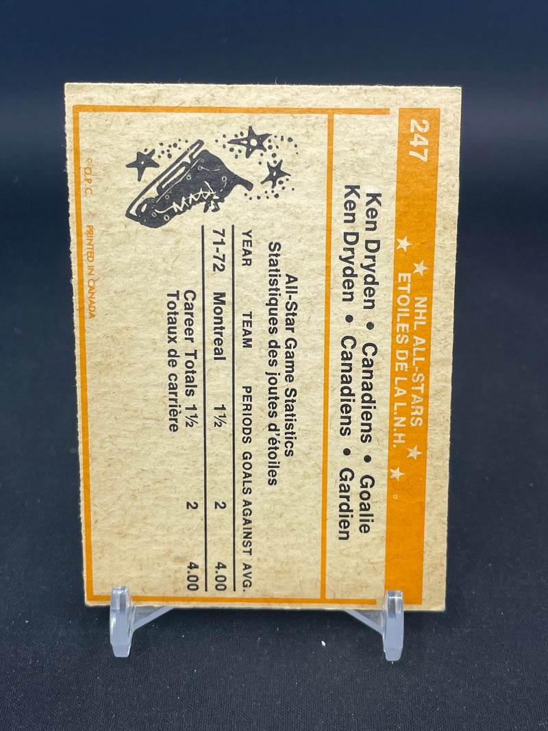 1972 O-PEE-CHEE - 2ND TEAM ALL-STAR - K. DRYDEN -