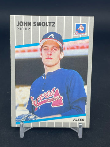 1989 FLEER - J. SMOLTZ - #602 - RC