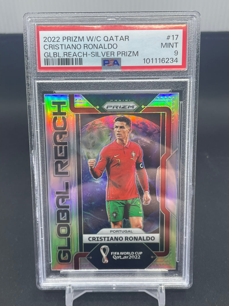 2022 PANINI PRIZM WORLD CUP QATAR - GLOBAL REACH SILVER PRIZM - C. RONALDO -