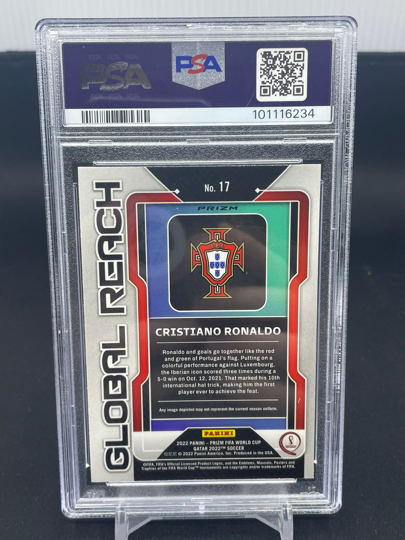 2022 PANINI PRIZM WORLD CUP QATAR - GLOBAL REACH SILVER PRIZM - C. RONALDO -