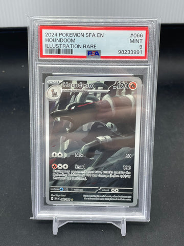 POKEMON - SHROUDED FABLE - HOUNDOOM - ILLUSTRATION RARE - #066 - PSA 9