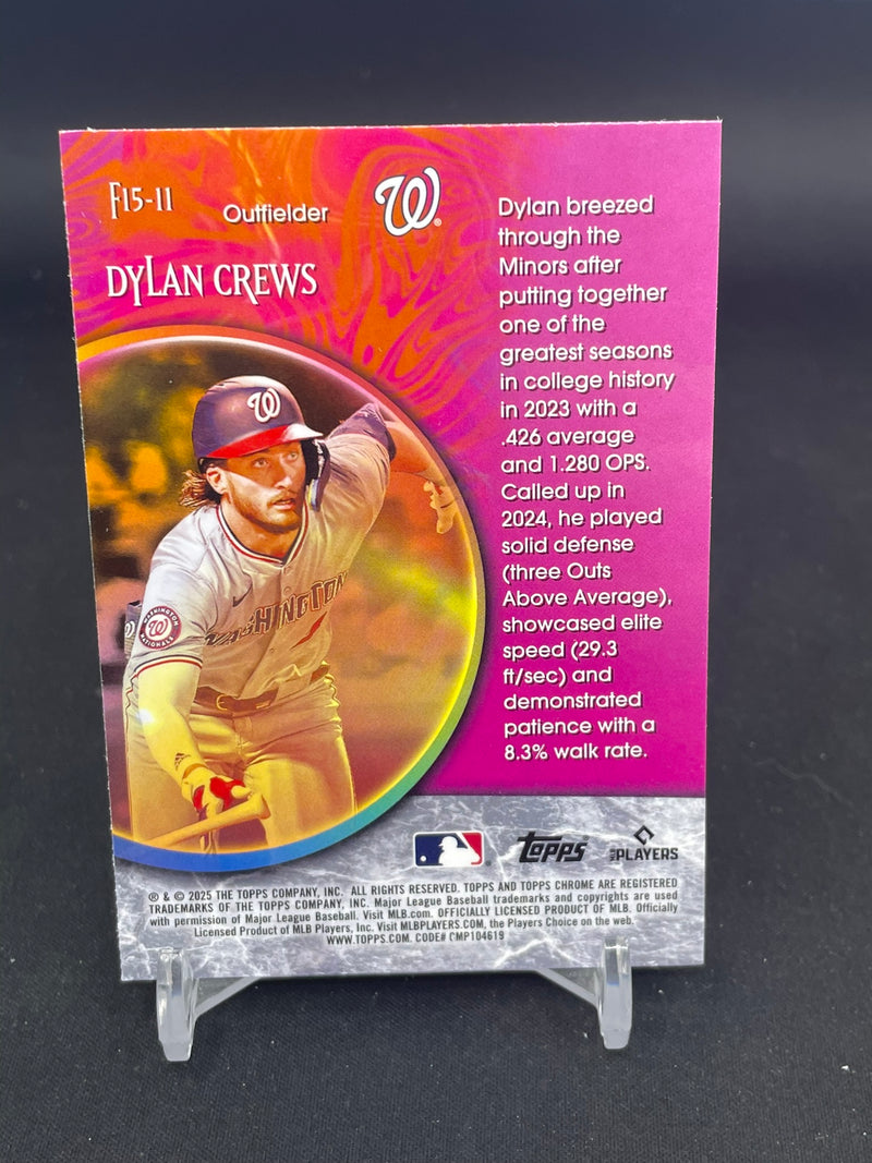 2025 TOPPS CHROME - FORTUNE 15 - D. CREWS -