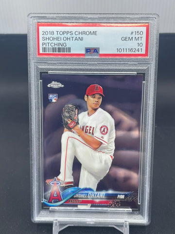 2018 TOPPS CHROME - PITCHING - S. OHTANI - #150 - PSA 10 - RC